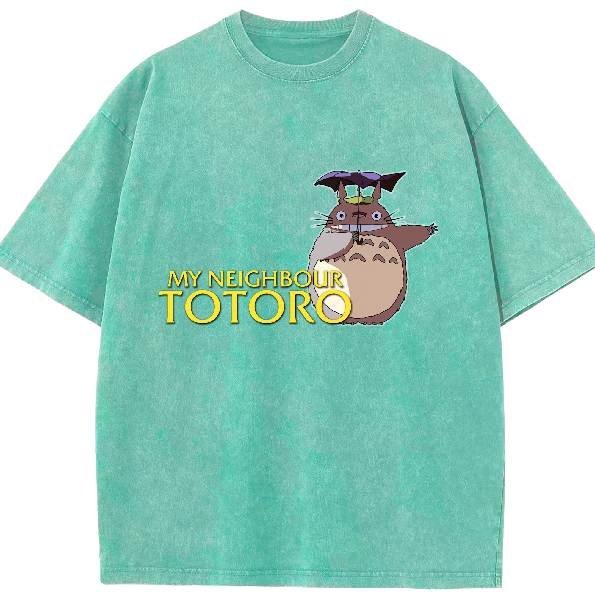 （画像用） となりのトトロ 草壁メイ 草壁サツキ My Neighbor Totoro Satsuki Kusakabe Mei Kusakabe 綿100% ヴィンテージ風 半袖Tシャツ（フロントプリント）